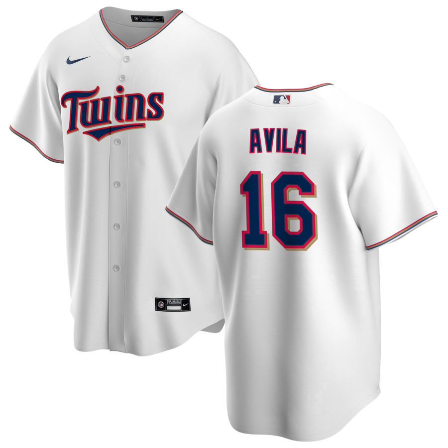 Nike Men #16 Alex Avila Minnesota Twins Baseball Jerseys Sale-White - Click Image to Close